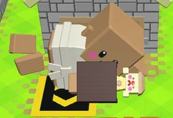 An unhappy colonist, lying down.