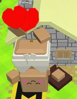 A happy colonist standing on their head