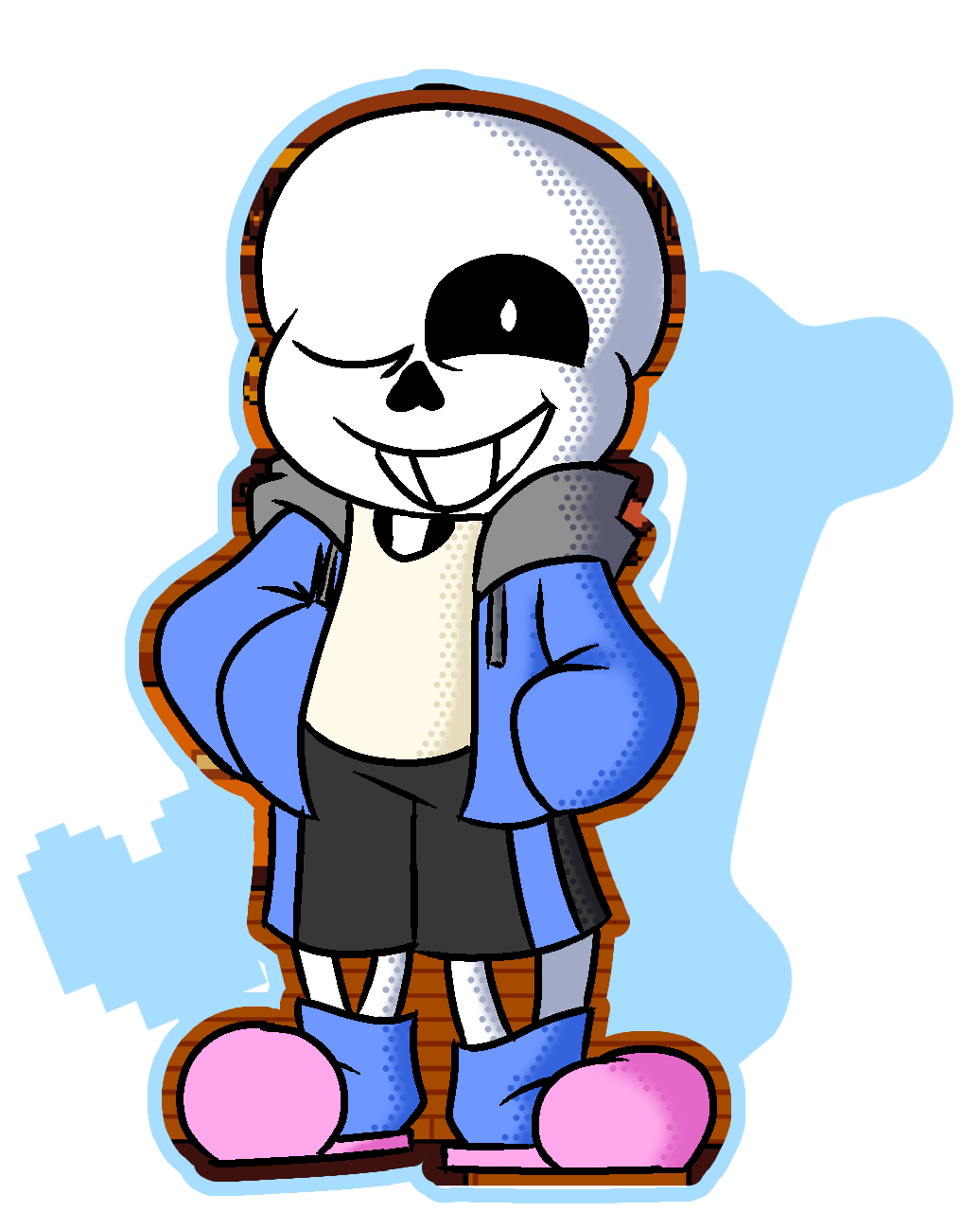 Sans Belongs To - Sans X Badass Reader, HD Png Download - 784x995  (#2988303) - PinPng