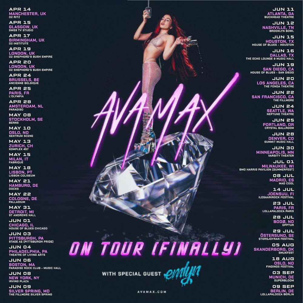On Tour (Finally) | Ava Max Wiki | Fandom