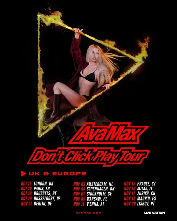 Don't Click Play Tour | Ava Max Wiki | Fandom