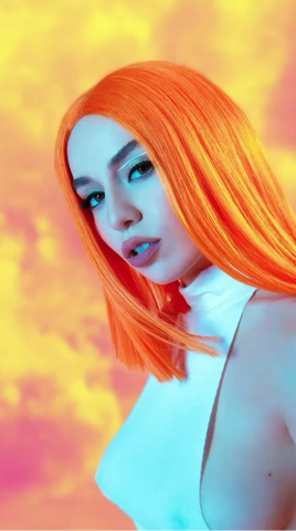 Pelo naranja