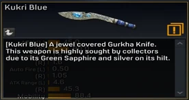 Kukri Blue Description