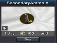 Secondary Ammo A - 400 Euro - 1 day