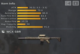 WCX SBR Info