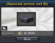 Special armor set B - Permanent 9.900 euros