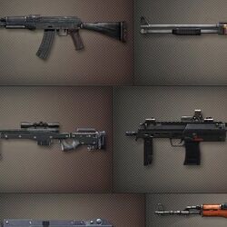 Full A.V.A Weapons List