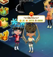 Значок "М" который указывал на то, что игрок является модератором