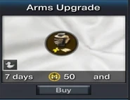 Arms Upgrade - 3.000 Euro - 7 days