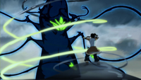 Korra essaye de calmer un esprit sombre