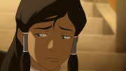 Korra, après avoir rejoint la milice