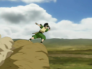 Toph glisse