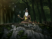 Pathik entouré par la nature