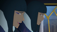 Desna et Eska rigolant