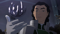 Kuvira maîtrisant le métal