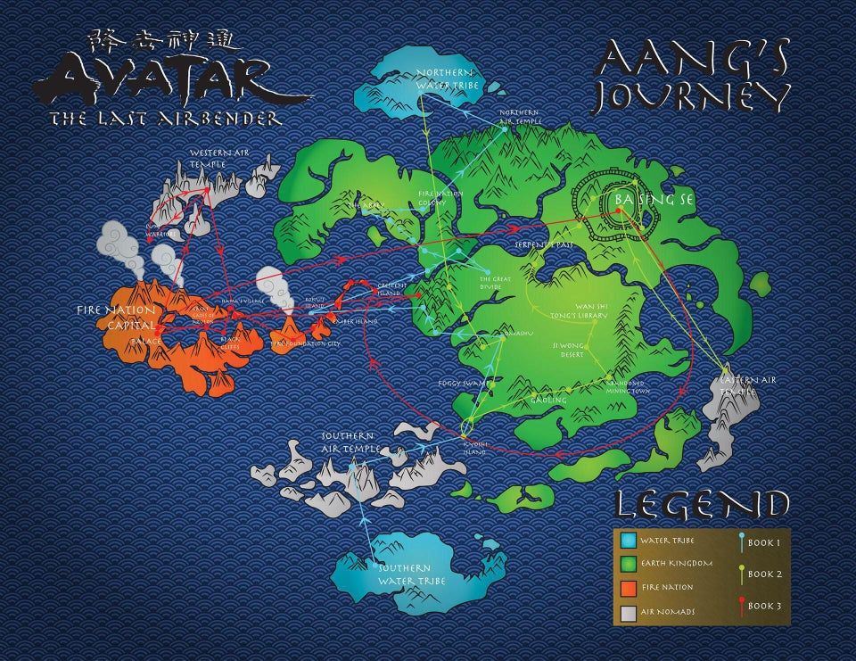 The Four Nations from Avatar: The Last Airbender : r/inkarnate