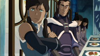 Korra learns of Tonraq's decision