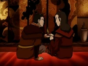 Sozin giving Roku a special gift before they broke up.