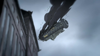Police airship shot down