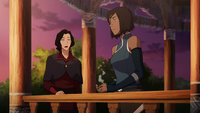 Asami llega a ver a Korra