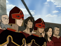 Sokka and Zuko as guards