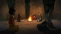 Kya comforting Tenzin