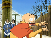 Aang präsentiert seinen Trick