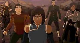 Team Avatar und die Beifong-Familie sehen erstmals den Mecha-Giganten