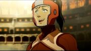 Korra freut sich über den Sieg