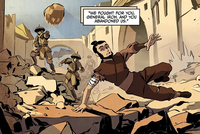 Earthbender soldiers hunt Keung