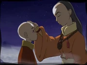 Miku blessing Aang.