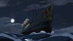 James and Squizzer on their way to Republic  City