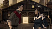 Korra and Mako arguing