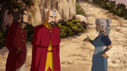 Kya regañando a Tenzin