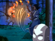 Duelo entre Katara y Zuko