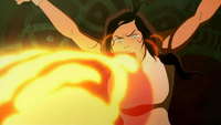 Korra's fire breath