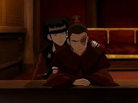 Mai trying to cheer Zuko up