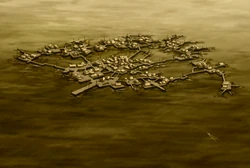 De vervuilde rivier.