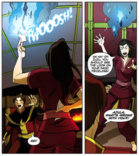 Azula burning Ursa's letters