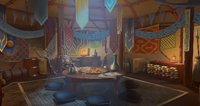 Fifth Nation tent inside
