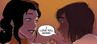 Korra tells Asami she loves her