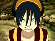 Toph yelling