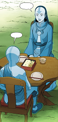 Aang und Yangchen in der Geisterwelt