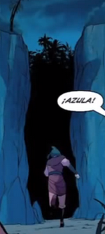 Azula corriendo al bosque