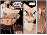 Ozai reading letter