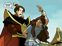 Zuko stopping Katara