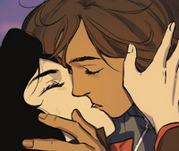 Asami and Korra kiss