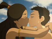 Katara und Aang Kuss