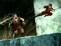 Zuko fights Combustion Man