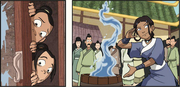 Katara se prepara para atacar